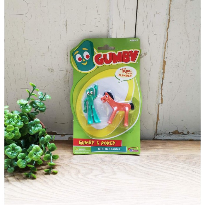Gumby & Pokey neuf caoutchouc flexible